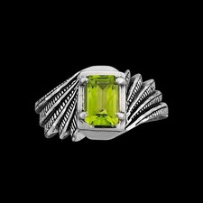 925 Sterling Silver Peridot Ring August Birthstone Vibrant Green Beauty