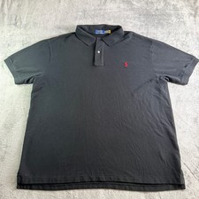 Polo Ralph Lauren Classic Fit Pony Logo Polo Shirt Mens 2XB Black