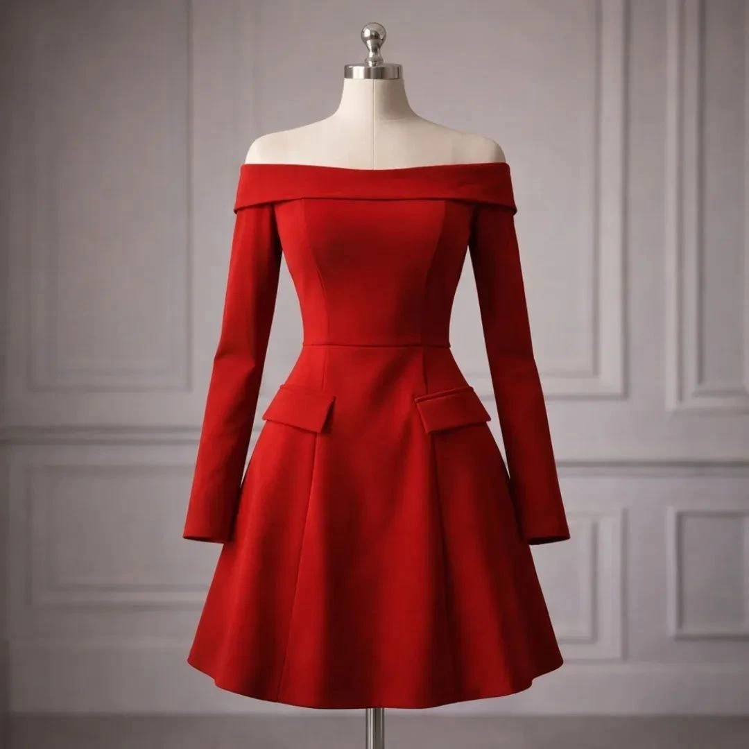 Red Off the Shoulder Dresses for Women for sale | eBay