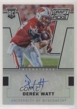 2016 Panini Prizm Collegiate Draft Picks Silver Derek Watt #265 Auto t6l