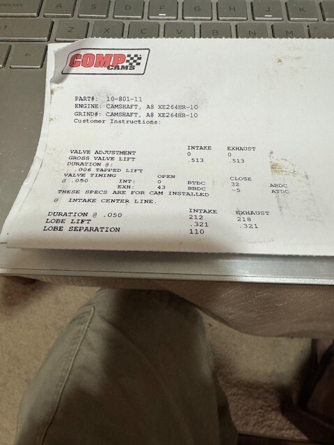 COMP Cams 10-801-11 Xtreme Energy 212/218 Hydraulic Roller Cam  AMC 304 360 401