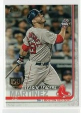 J.D. Martinez 2019 Topps Series 1 League Leaders 150 Years #23 Boston Red Sox