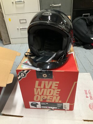 Bell Scout Air Open-Face Motorcycle Helmet (GLOSS BLACK) MEDIUM