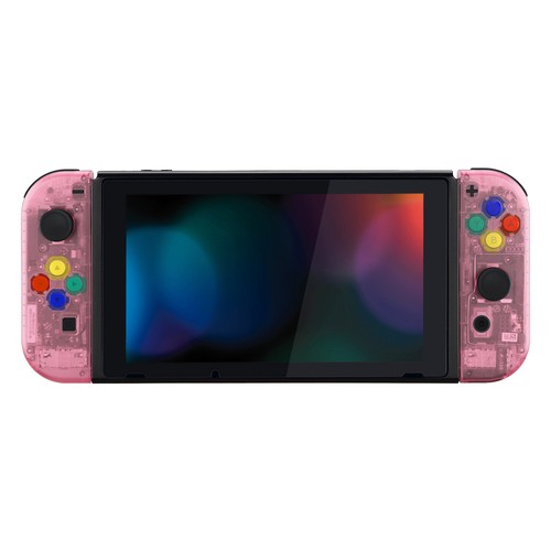 Cherry Pink Console Back Plate Controller Housing Shell Set for Nintendo Switch - Picture 8 of 12