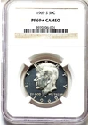 1969-S NGC PF69 Star Cameo Kennedy Half Dollar Flashy PR69 CAM