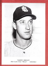 1960  SALT LAKE CITY BEES   TEAM ISSUED   HARRY BRIGHT   GLOSSY     5 X 7
