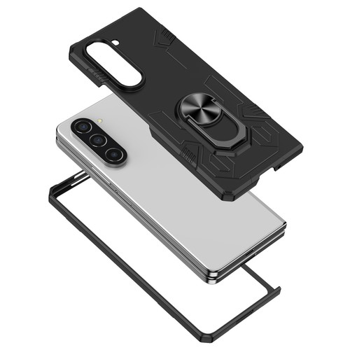 Custodia supporto anello magnetico antiurto ibrida grado militare per Galaxy Z Fold 4/5/6 - Foto 18 di 83
