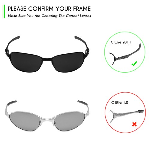 POLARIZED Replacement Lenses for-Oakley C Wire 2011 Sunglasses Bronze Brown - Picture 4 of 7