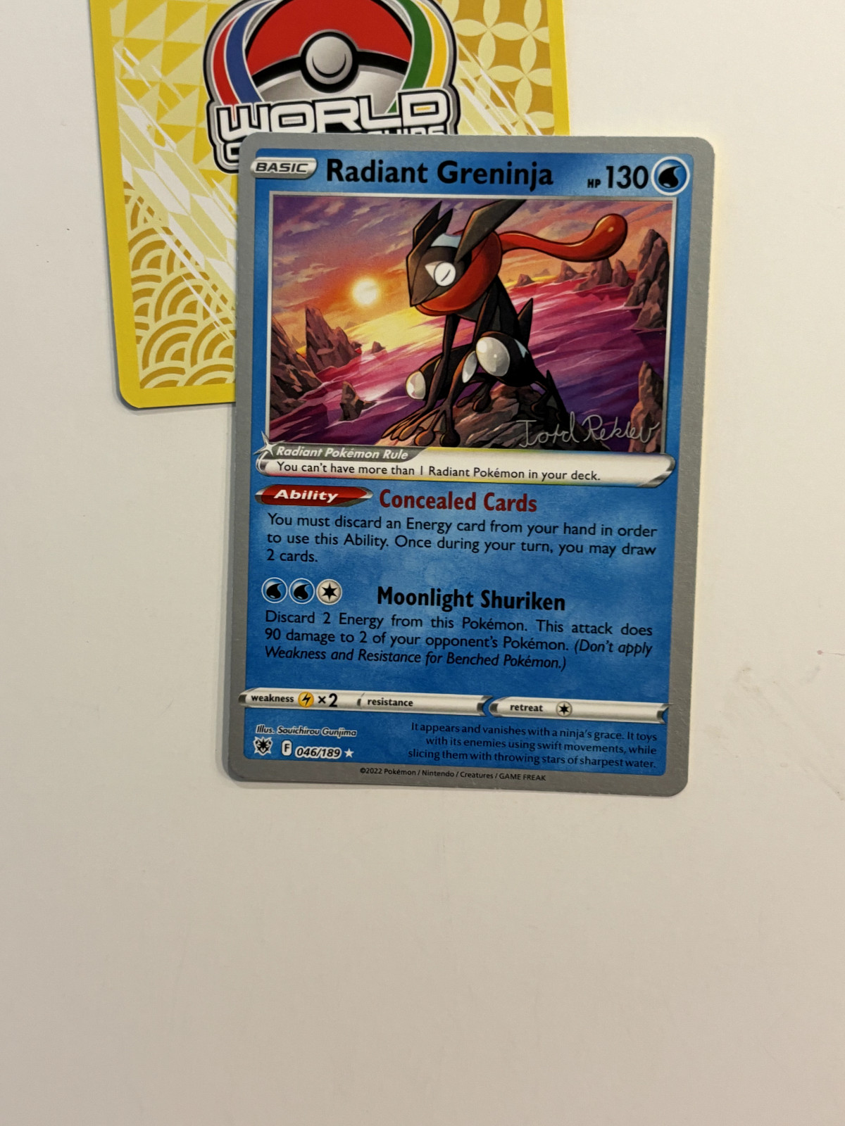 Radiant Greninja 046/189 2023 World Championships Astral Radiance Variant A*