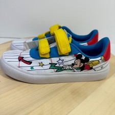 adidas Vulc Raid3r Mickey Mouse Disney Kids Skateboard Shoes Sz 2 Gy8005