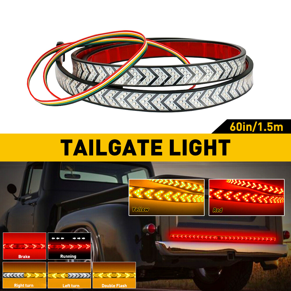For Ford F150 4 Row 60'' 4 Function LED Truck Strip Rear Tailgate Light Bar R