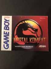 Mortal Kombat Gameboy Manual