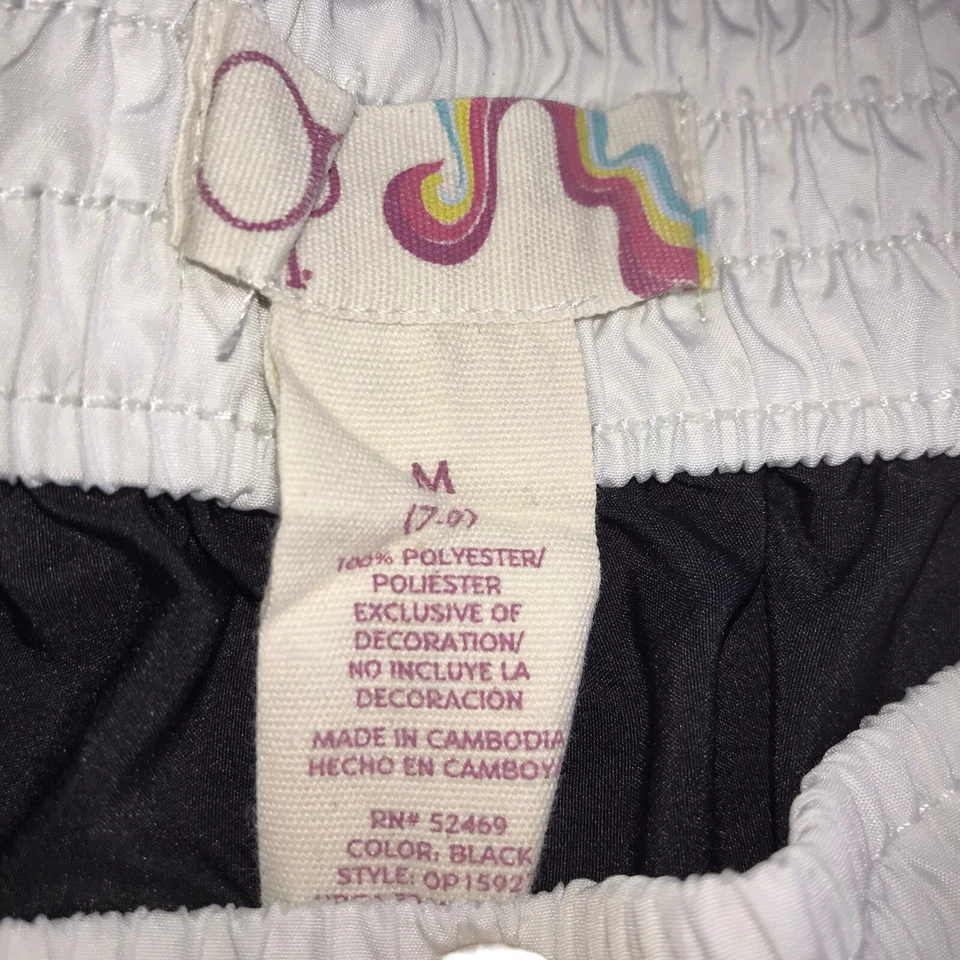 Pantalones Cortos de Natación OP Ocean Pacific 100% Poliéster Negro Blanco Cintura M Foto 4 de 4