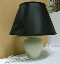 80er Tischleuchte Stehlampe Keramik Fuß creme