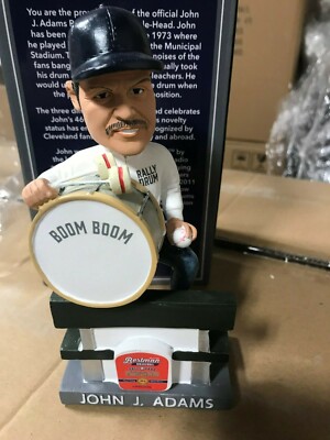 John Adams Cleveland Indians Drummer Bobble Bobblehead New Version