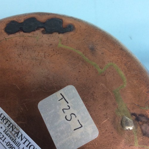 Solid Copper Single Handle Hammered Finish Pot 7” Diameter - Bild 12 von 12