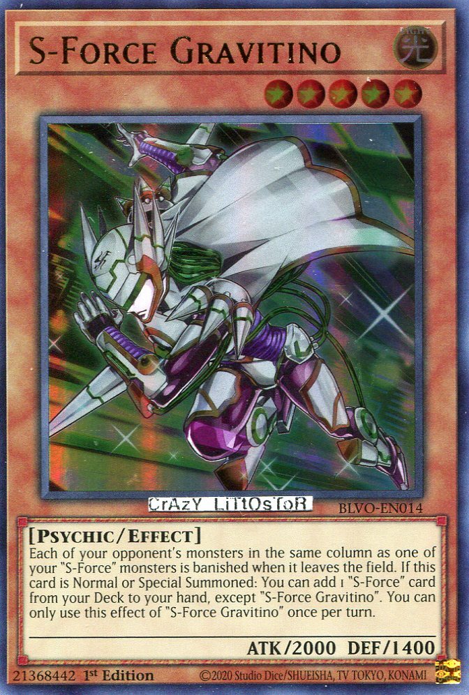 YU-GI-OH S-FORCE GRAVITINO 1ST ED ULTRA RARE MINT BLVO-EN014 | eBay