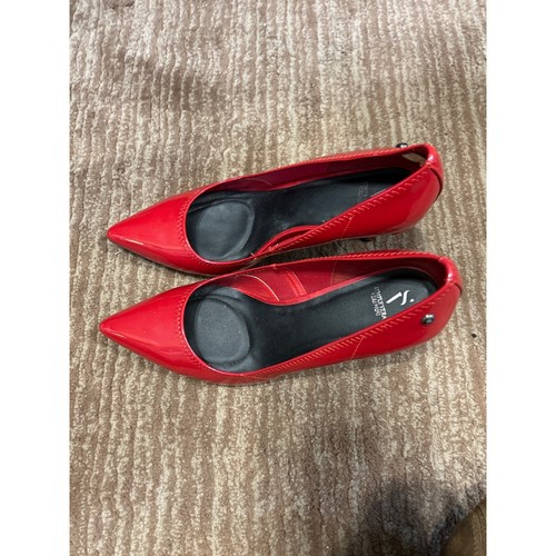 Simply Vera Vera Wang Red Pumps Pointed Toe Heels Party Shoes 8.5M - Picture 2 of 4