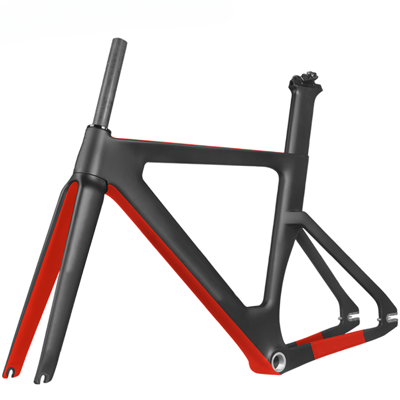 700C Carbon Fiber Track Bike Frame Fixed Gear Racing Tracking Bike