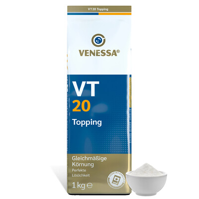 VENESSA VT 20 Topping 1kg Magermilchpulver 20% Milchanteil Für Vending Automaten