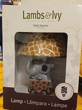 Lambs and Ivy Safari Express Elephant Train Electric Lamp New in Box 539024B