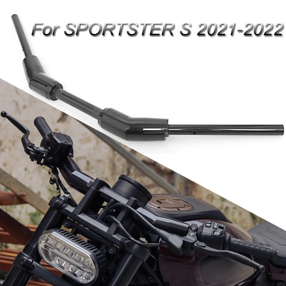 Black Handle Bar Motorcycle handlebars for Sportster S rh1250s harley davidson - Image 2 of 4