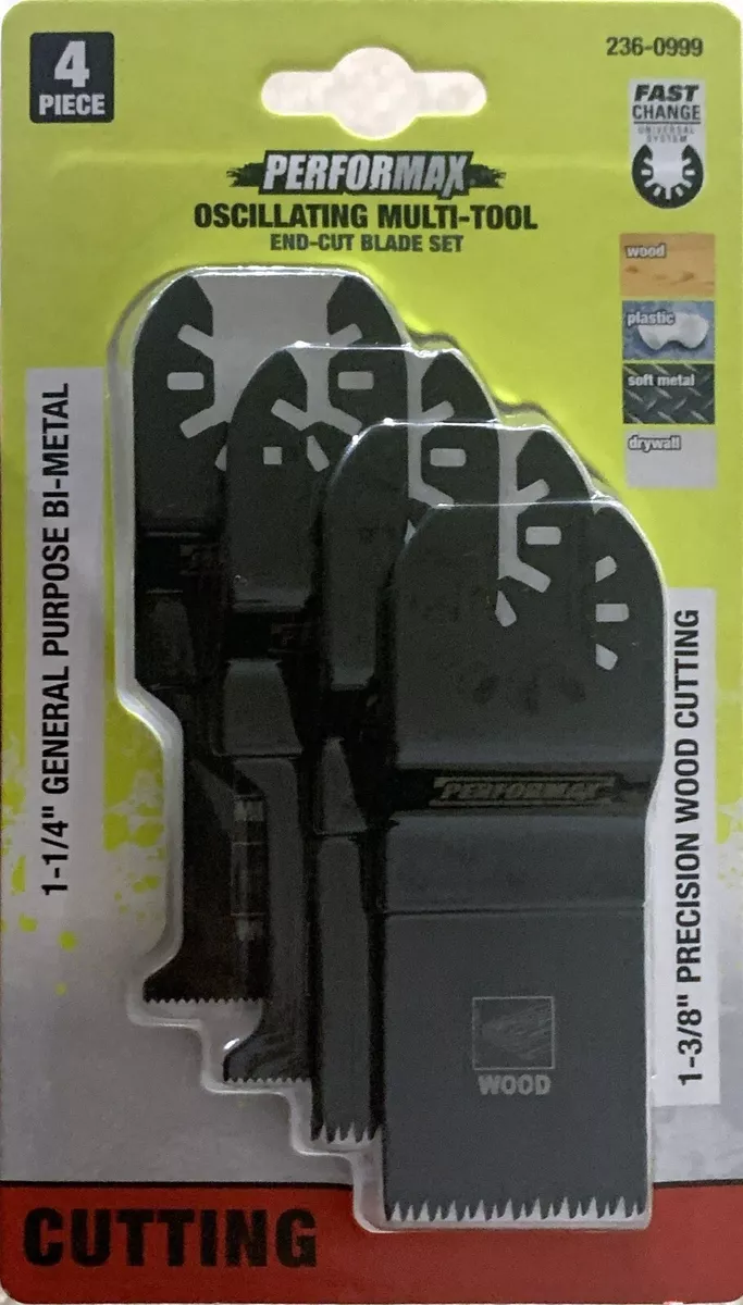 Performax Oscillating Multi Tool End Cut Blade 4 Piece Set