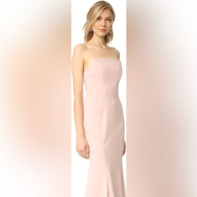Jill Jill Stuart Academy Strapless Mermaid Gown In Rosy Nude