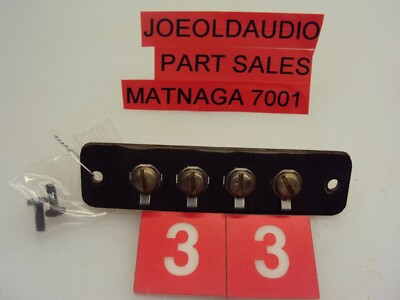 Matnaga 7001 Receiver Antenna Input Panel & Mounting Screws. Parting Out 7001