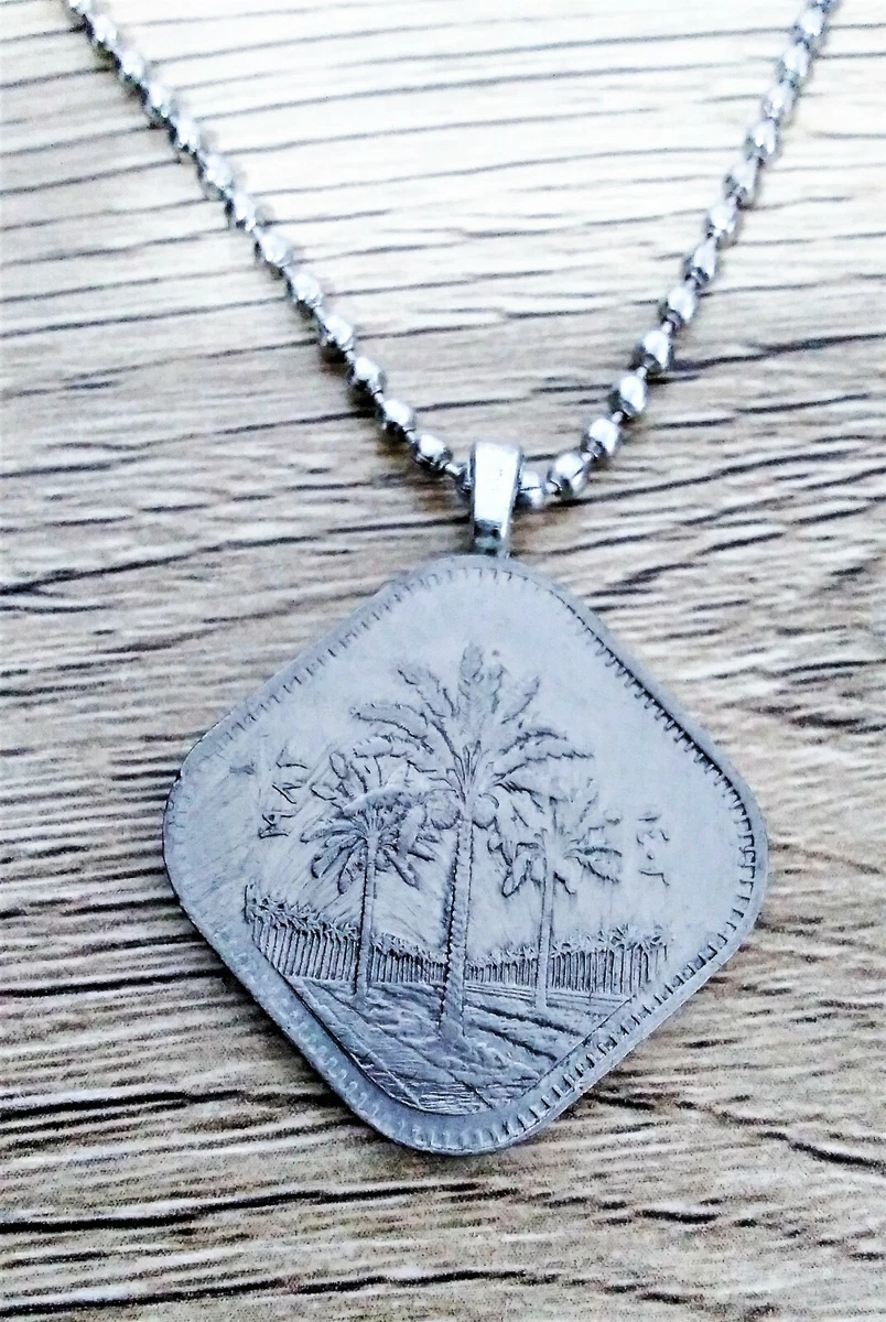 Palm outlet coin necklace