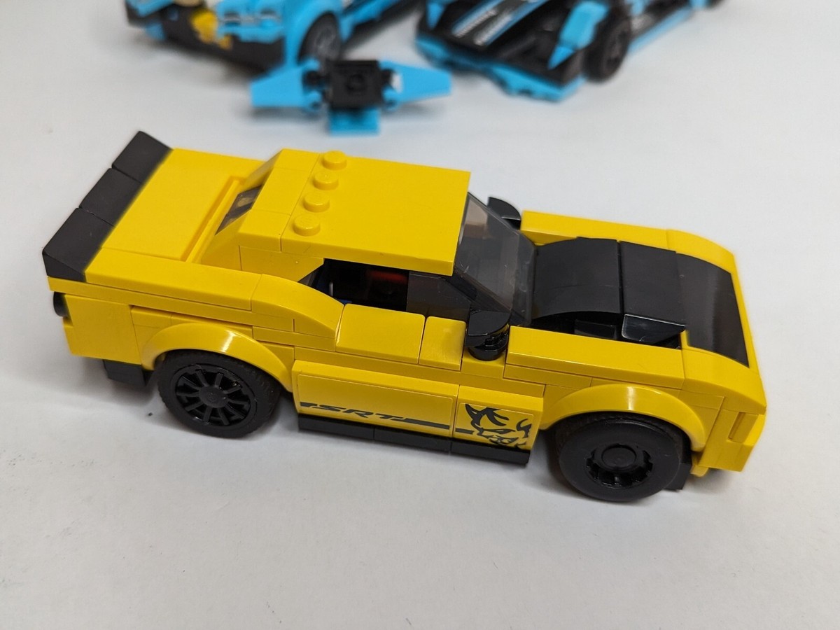 3x Lego Speed Champions Cars, 2 Jaguar 76898 & Challenger SRT