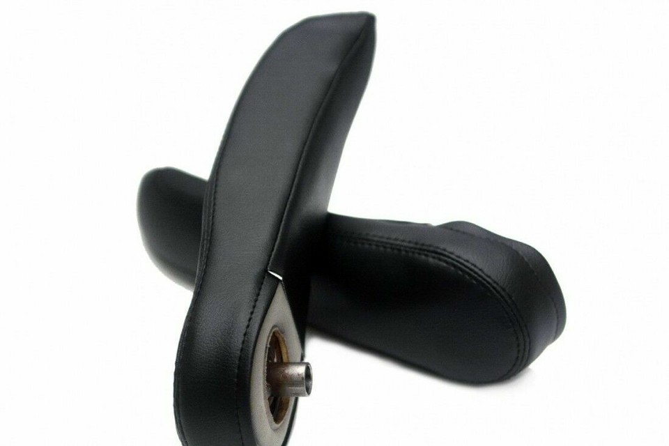 Black PU Leather Seat Armrest Cover For 2005-2011 Honda Element – Slip-On, Pair