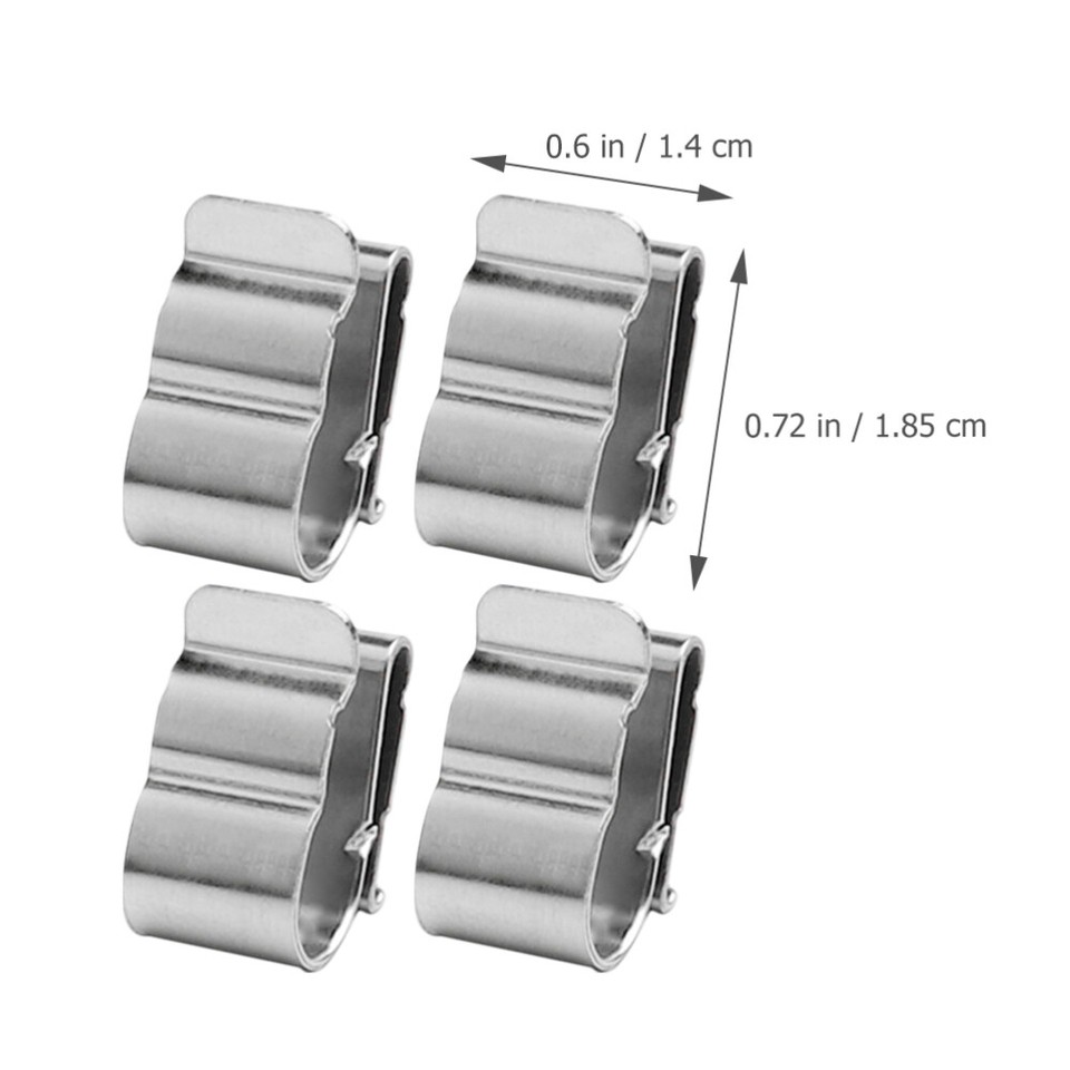 50 Pcs Stainless Steel Cable Clips Metal Clips Trailer Frame Wire Clips