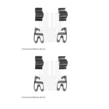 2x Blue Print ADC448600 Zubehörsatz Scheibenbremsbelag Vorne für Honda Smart