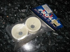 RC Proline Associated RC10L Semi Pneumatic Rear Wheels Plastic White (2) 2567