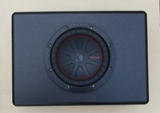 10" MARINE SHALLOW MOUNT SUBWOOFER BOX ENCLOSURE BLACK