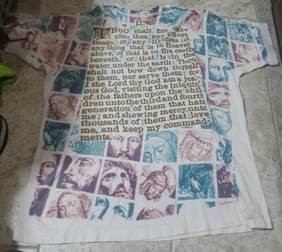 Vintage 90s 1994 Liquid Blue AOP Jesus Tee Nicholson Vintage 90s 1994 Liquid Blue AOP Jesus Tee Nicholson
