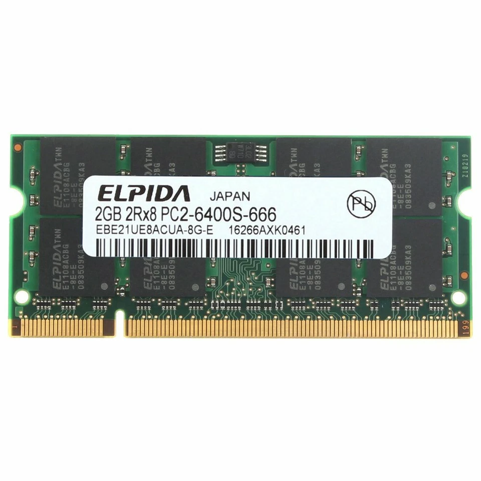 4GB 2x 2GB DDR2 800MHz PC2-6400S 200Pin CL6 SODIMM Laptop Memory SDRAM ELPIDA BT - Image 4 of 4