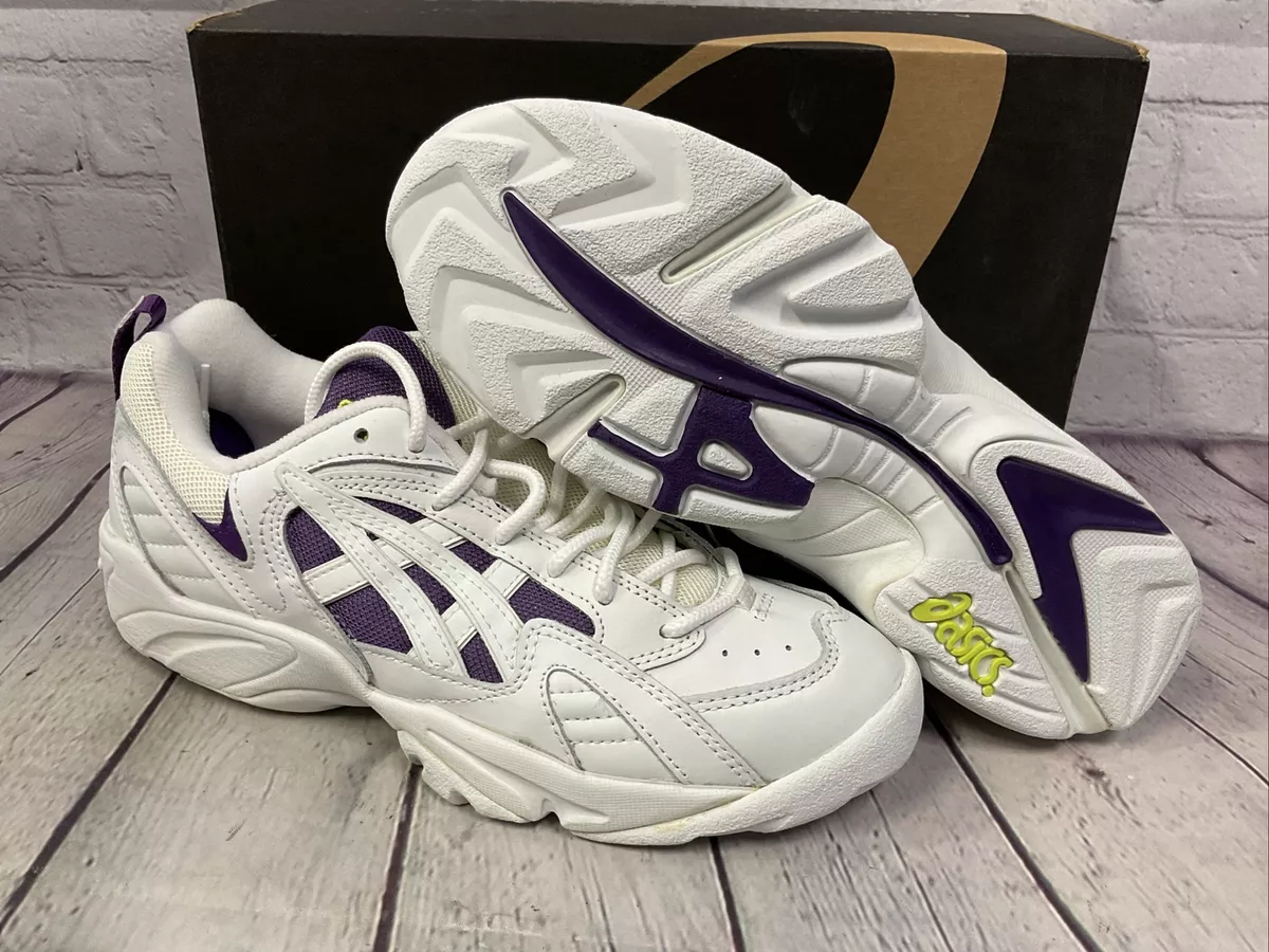 Asics Gel V4 Women Athletic Shoes Size 9 White Purple Durable New