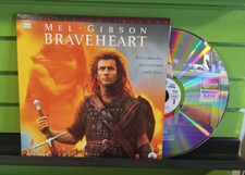 Braveheart 1995  Uncut  LV 33118-2WS Mel Gibson Laserdisc