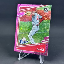 2021 Donruss Baseball Alec Bohm Phillies The Rookies Insert Pink Fireworks #TR7