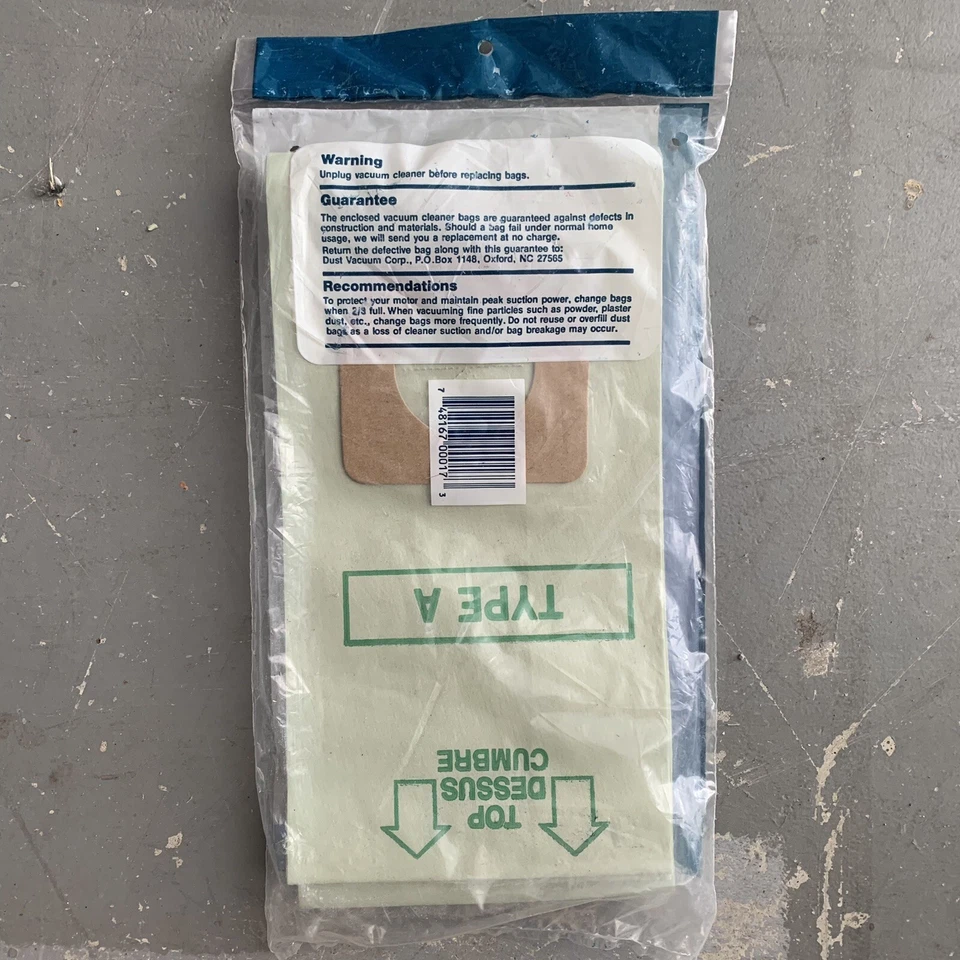 2 DVC Brand Hoover Type A Upright Vacuum Bags 3 Pack - Image 3 of 3