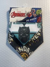Marvel Avengers Black Panther, Wakanda Forever 2pk Bandana 17.5  x 17.5  NWT