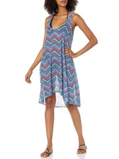 NWT- Profile by Gottex 'Tempo' Mesh Swimsuit Cover-Up Dress, Multi - Large