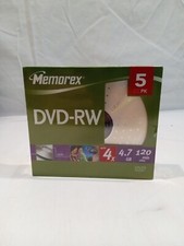 Memorex DVD RW 5 Pack Brand New