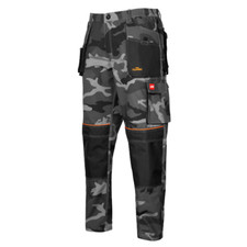 Arbeitshose Camouflage Bundhose Arbeitskleidung Hose Herren Grau Gr. 44 - 64