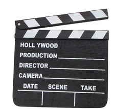 NEW HOLLYWOOD CLAPBOARD CLAPPER CLAP BOARD MOVIE SIGN DIRECTOR'S PROP CHALKBOARD