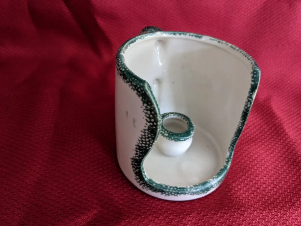 Pottery Chamber Lamp Candle Holder Ceramic Country Style Wreath - Image 2 of 4