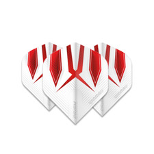 Winmau Prism Alpha Standard Dart Flight - White Red