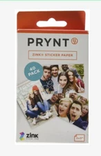 2X3 INCH ZINK STICKER PAPER FOR THE PRYNT CLASSIC INSTANT PHOTO PRINTER  40 PACk